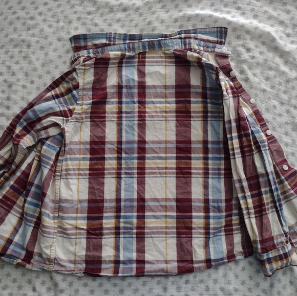BOGO Boys Plaid Button-Up Long Sleeve Shirts - Picture 7 of 7